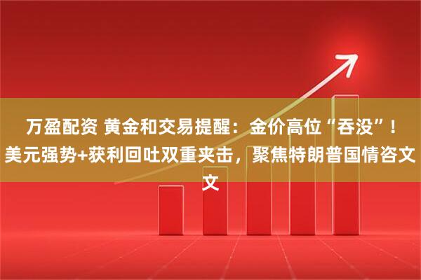 万盈配资 黄金和交易提醒：金价高位“吞没”！美元强势+获利回吐双重夹击，聚焦特朗普国情咨文