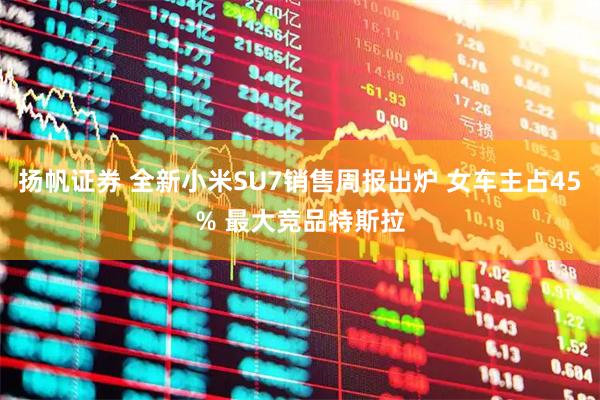 扬帆证券 全新小米SU7销售周报出炉 女车主占45% 最大竞品特斯拉