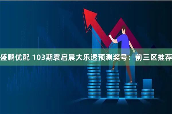 盛鹏优配 103期袁启晨大乐透预测奖号：前三区推荐