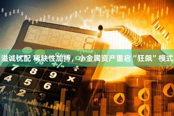 溢诚优配 稀缺性加持，小金属资产重启“狂飙”模式