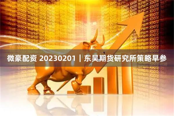 微豪配资 20230201｜东吴期货研究所策略早参