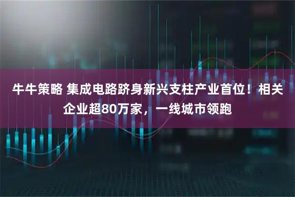 牛牛策略 集成电路跻身新兴支柱产业首位！相关企业超80万家，一线城市领跑