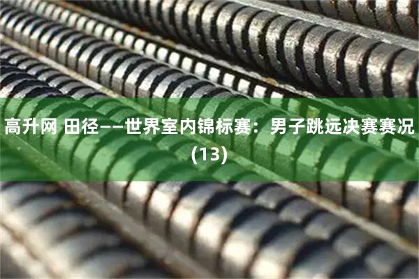 高升网 田径——世界室内锦标赛:男子跳远决赛赛况(13)