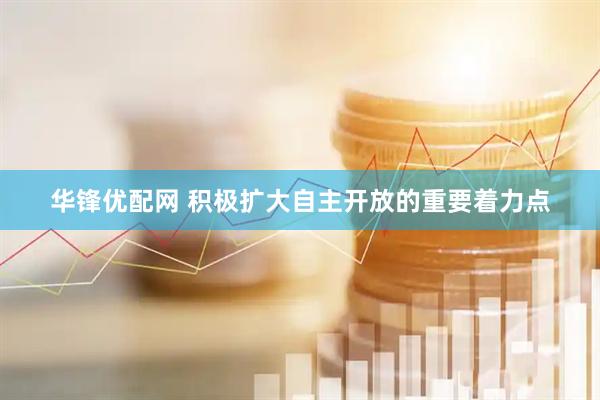 华锋优配网 积极扩大自主开放的重要着力点